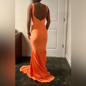 Johnathan Kayne - 9213 - Sherbet / Orange - Mermaid - Prom / Formal / Homecoming